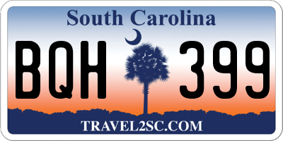 SC license plate BQH399