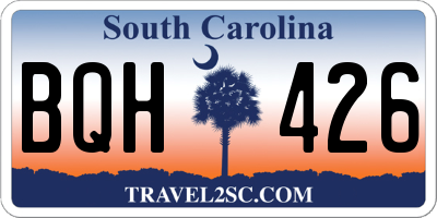 SC license plate BQH426