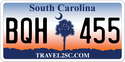 SC license plate BQH455