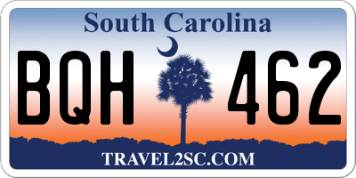 SC license plate BQH462