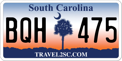SC license plate BQH475