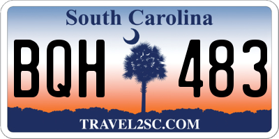 SC license plate BQH483