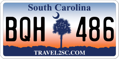 SC license plate BQH486