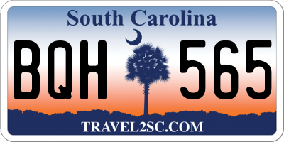 SC license plate BQH565