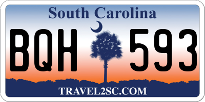 SC license plate BQH593