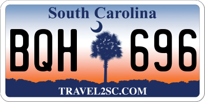 SC license plate BQH696