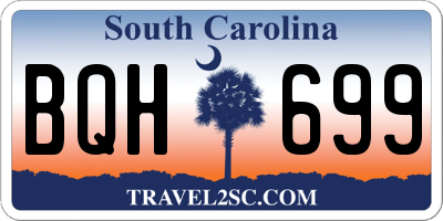 SC license plate BQH699