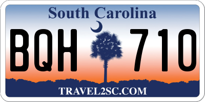 SC license plate BQH710