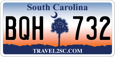 SC license plate BQH732