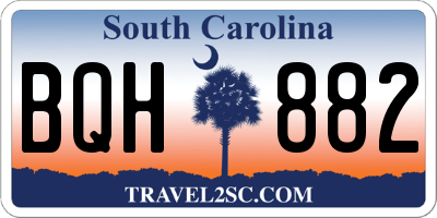 SC license plate BQH882