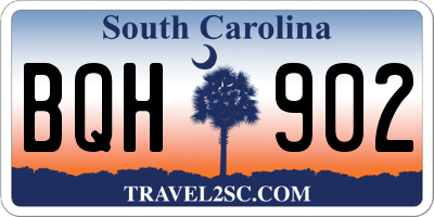 SC license plate BQH902