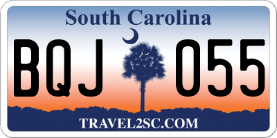 SC license plate BQJ055