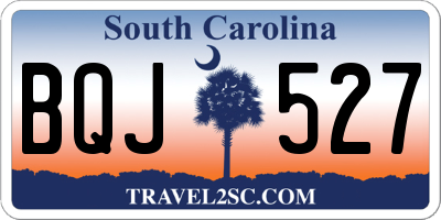 SC license plate BQJ527