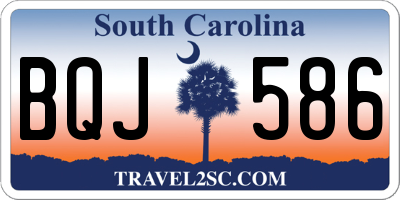 SC license plate BQJ586
