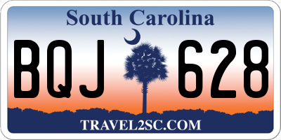 SC license plate BQJ628