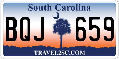 SC license plate BQJ659
