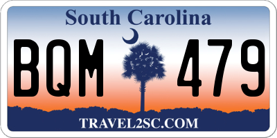 SC license plate BQM479