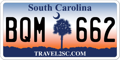 SC license plate BQM662