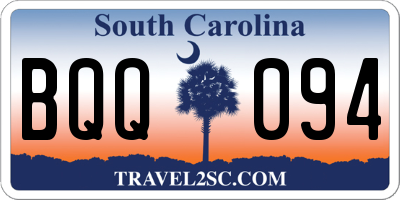 SC license plate BQQ094