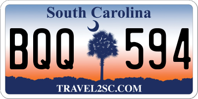 SC license plate BQQ594