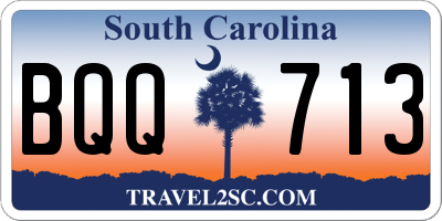 SC license plate BQQ713