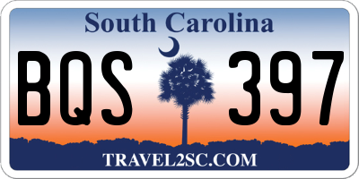 SC license plate BQS397