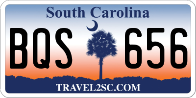 SC license plate BQS656