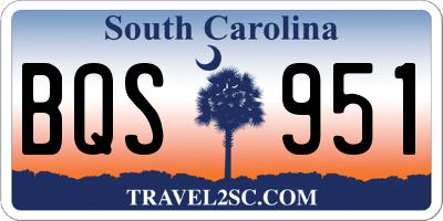 SC license plate BQS951