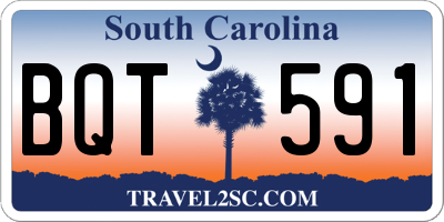 SC license plate BQT591