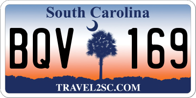 SC license plate BQV169