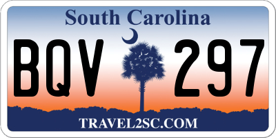 SC license plate BQV297