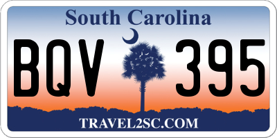 SC license plate BQV395