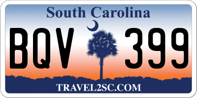SC license plate BQV399