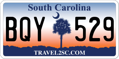 SC license plate BQY529
