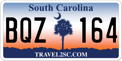 SC license plate BQZ164