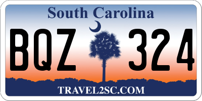 SC license plate BQZ324