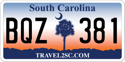SC license plate BQZ381