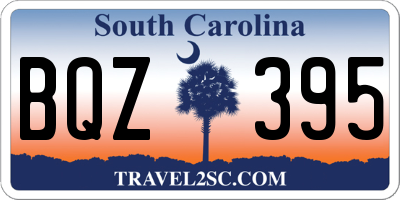 SC license plate BQZ395