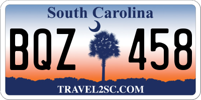 SC license plate BQZ458