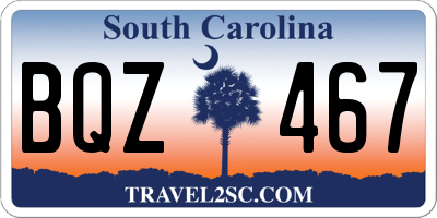 SC license plate BQZ467