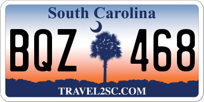 SC license plate BQZ468