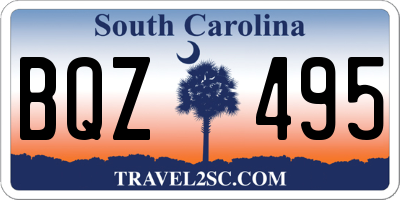 SC license plate BQZ495