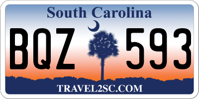 SC license plate BQZ593