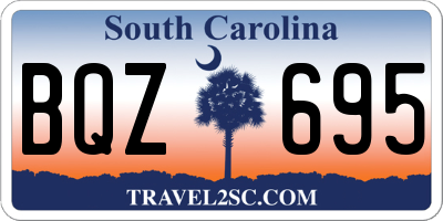 SC license plate BQZ695