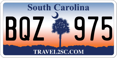 SC license plate BQZ975