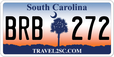 SC license plate BRB272