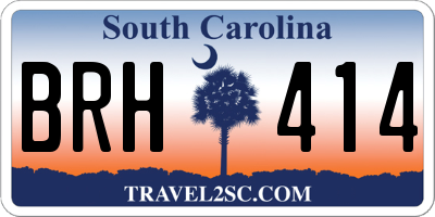 SC license plate BRH414