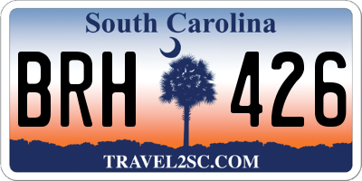 SC license plate BRH426