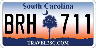SC license plate BRH711