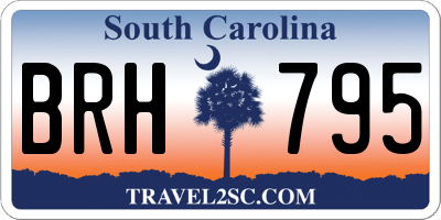 SC license plate BRH795
